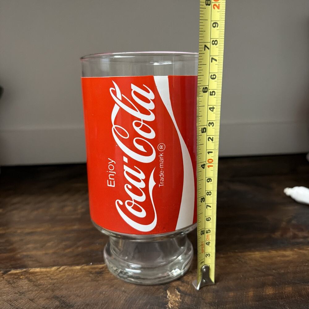 Coca-Cola | "Enjoy Coke" | 32 Ounces Glass with Pedestal Bottom